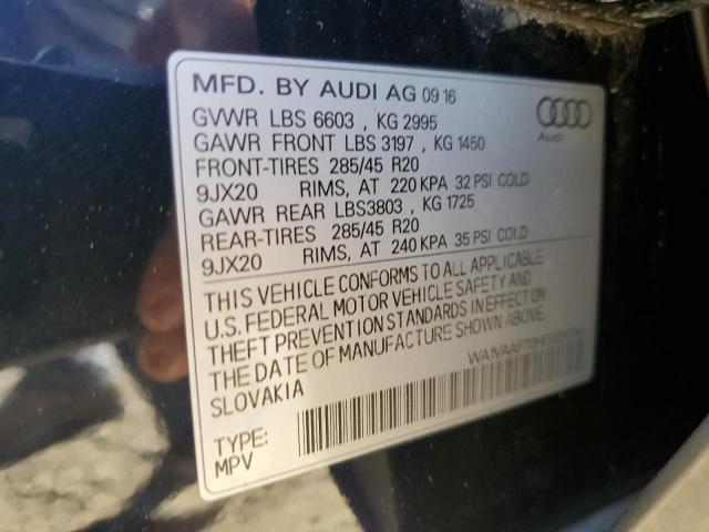 2017 AUDI Q7 PRESTIG - WA1VAAF70HD028294