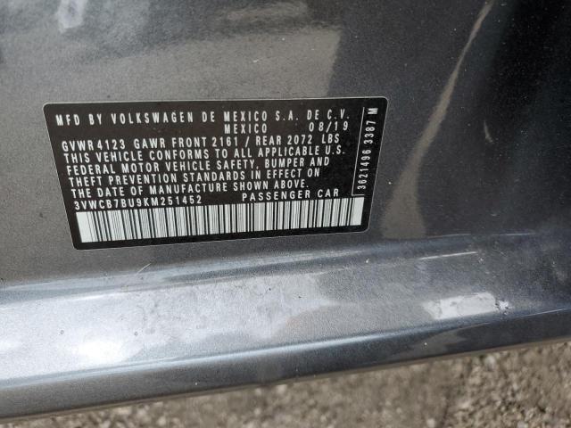 2019 VOLKSWAGEN JETTA S/SE 3VWCB7BU9KM251452