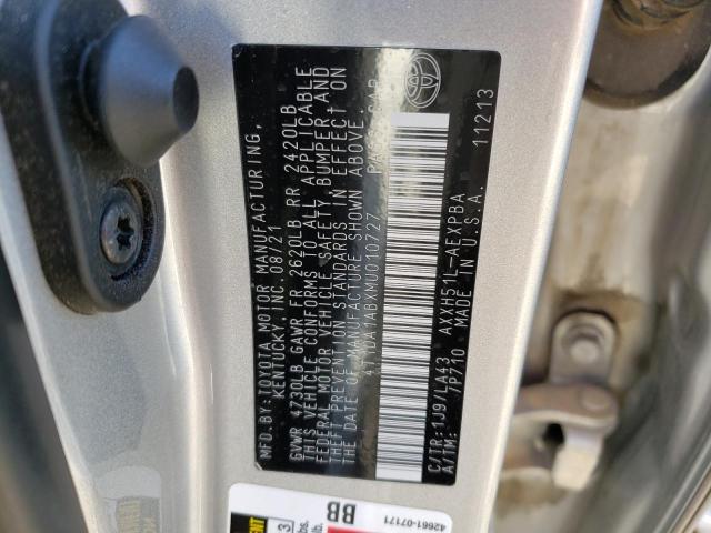 2021 TOYOTA AVALON LIM 4T1DA1ABXMU010727
