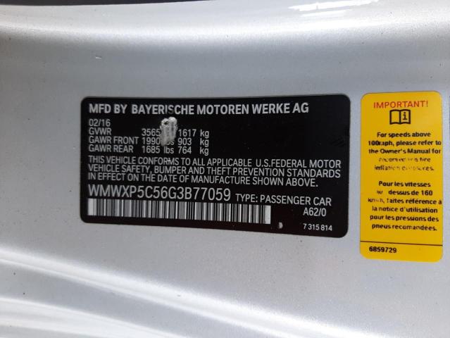 WMWXP5C56G3B77059 Mini Cooper