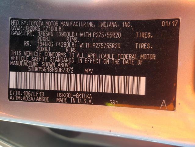 2017 TOYOTA SEQUOIA LI 5TDKY5G18HS067872