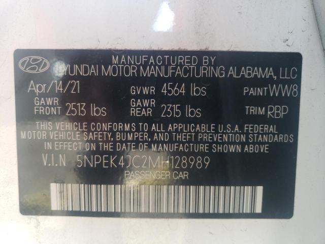 2021 HYUNDAI SONATA N L 5NPEK4JC2MH128989