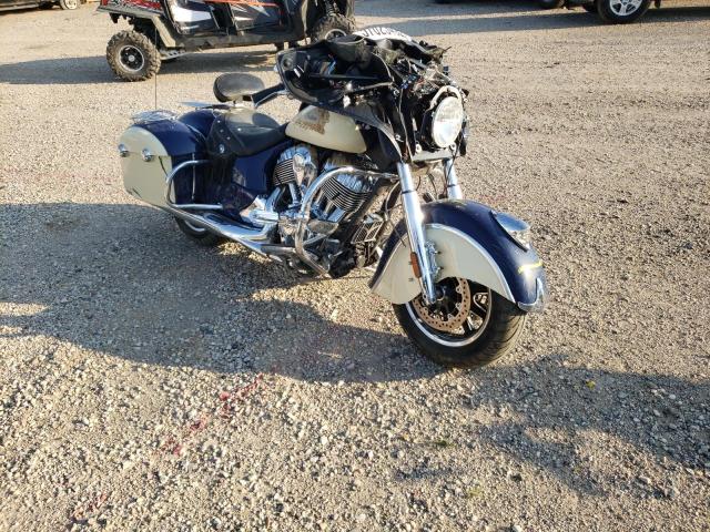 Salvage cars for sale from Copart Casper, WY: 2015 Indian Motorcycle Co. Chieftain