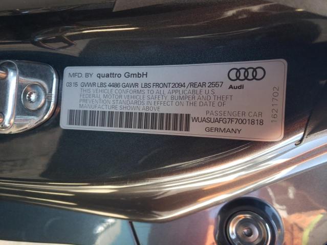 2015 AUDI R8 4.2 QUA WUASUAFG7F7001818