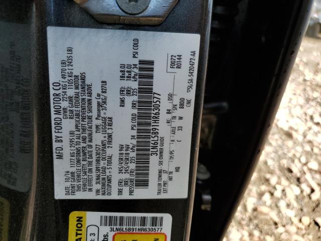 2017 LINCOLN MKZ PREMIE 3LN6L5B91HR630577