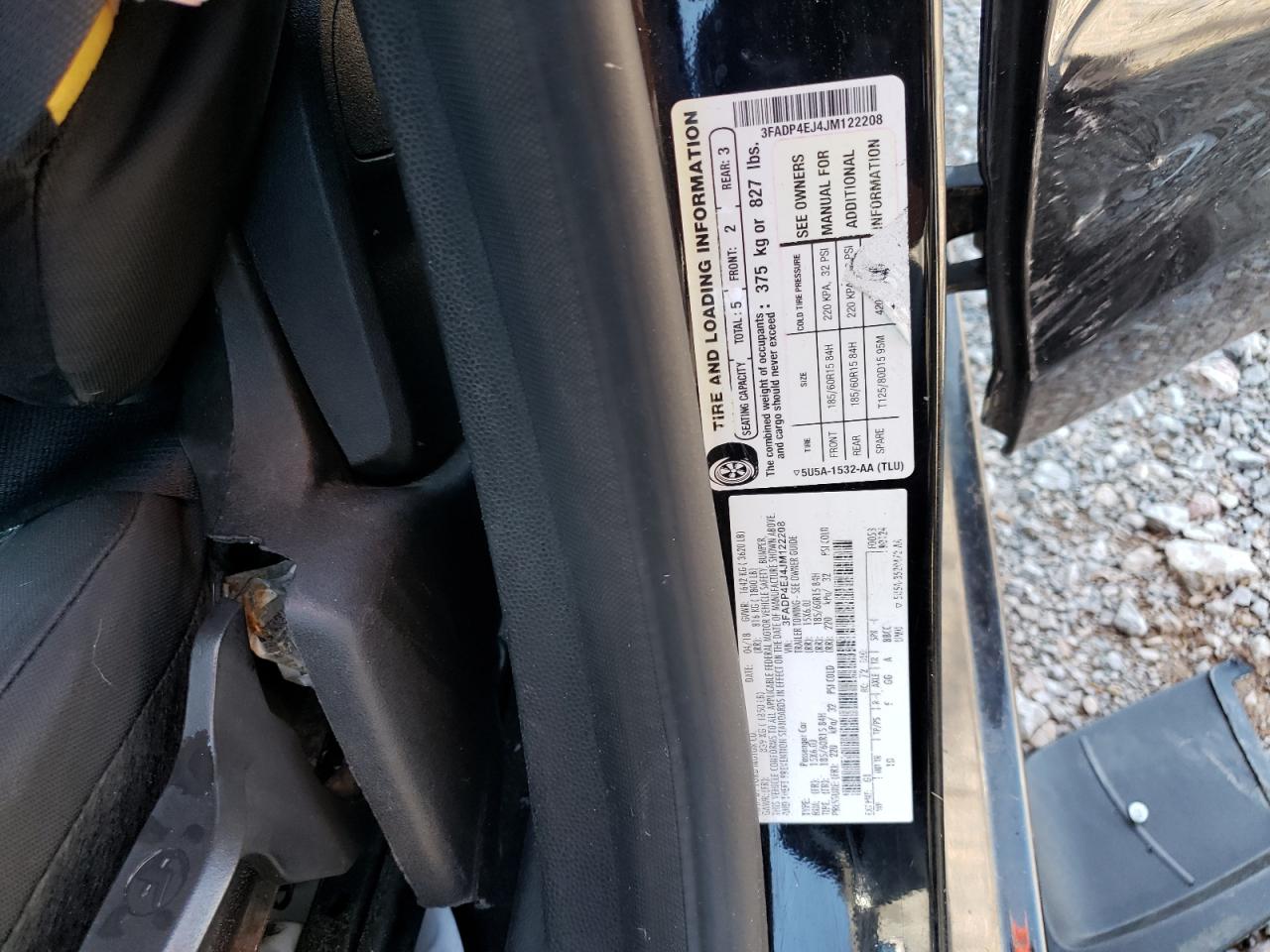 3FADP4EJ4JM122208 FORD FIESTA 2018