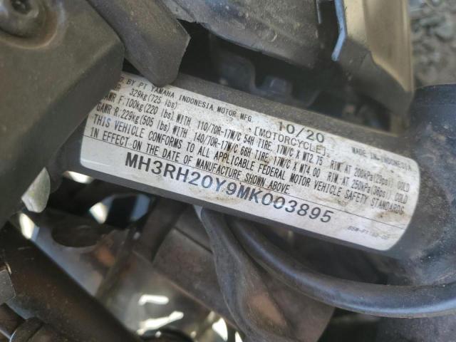 2021 YAMAHA MT-03 MH3RH20Y9MK003895