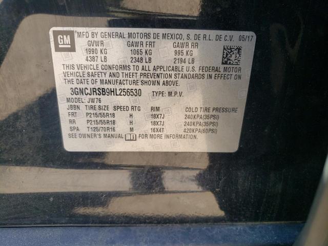 2017 CHEVROLET TRAX PREMI 3GNCJRSB9HL256530