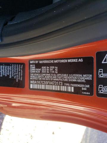 2015 BMW 228 XI WBA1K7C55FV473173