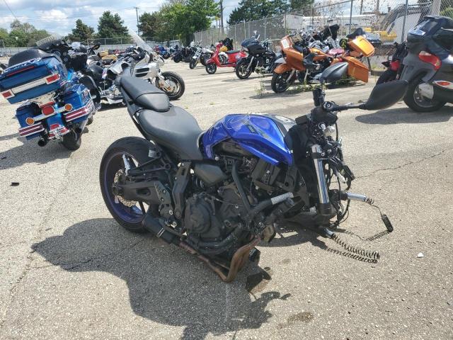 Salvage cars for sale from Copart Moraine, OH: 2018 Yamaha MT07