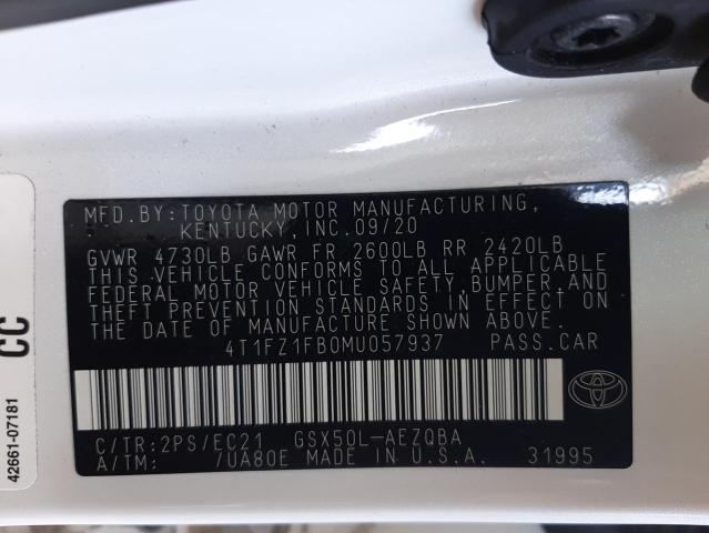2021 TOYOTA AVALON TRD 4T1FZ1FB0MU057937