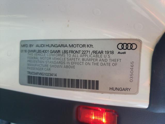 2016 AUDI TT TRUC5AFV6G1023414