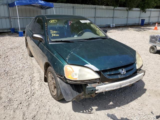 Salvage cars for sale from Copart Knightdale, NC: 2001 Honda Civic LX