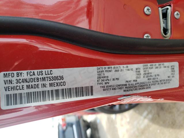2021 JEEP COMPASS 80 3C4NJDEB1MT530636