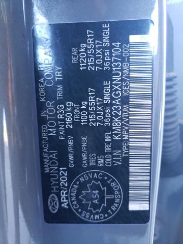 2022 HYUNDAI KONA SEL - KM8K23AGXNU137104
