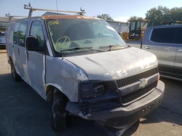 Salvage trucks for sale at Eight Mile, AL auction: 2005 Chevrolet Express G2