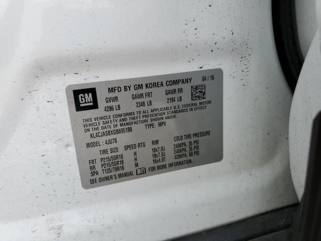 2016 BUICK ENCORE - KL4CJASBXGB695188