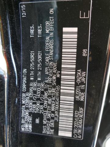 2016 LEXUS LX 570 JTJHY7AX4G4199165