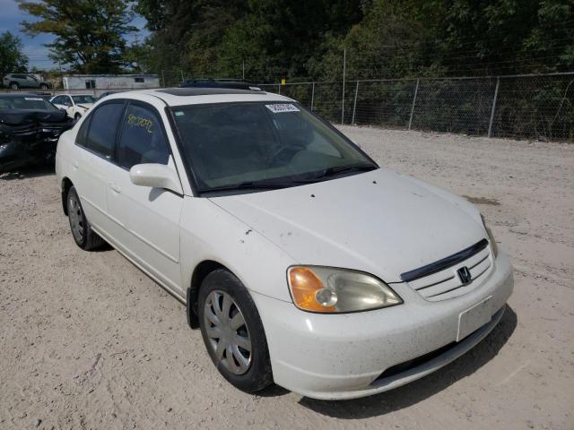 Salvage cars for sale from Copart Northfield, OH: 2001 Honda Civic EX
