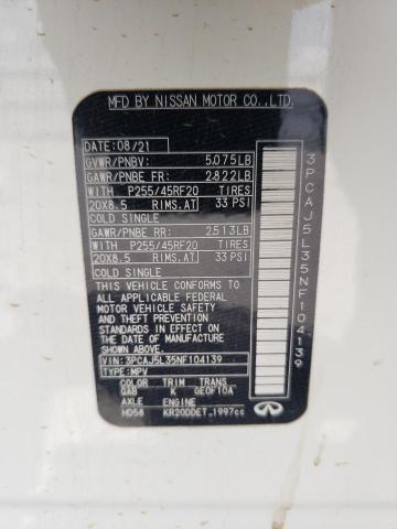 2022 INFINITI QX55 SENSO 3PCAJ5L35NF104139