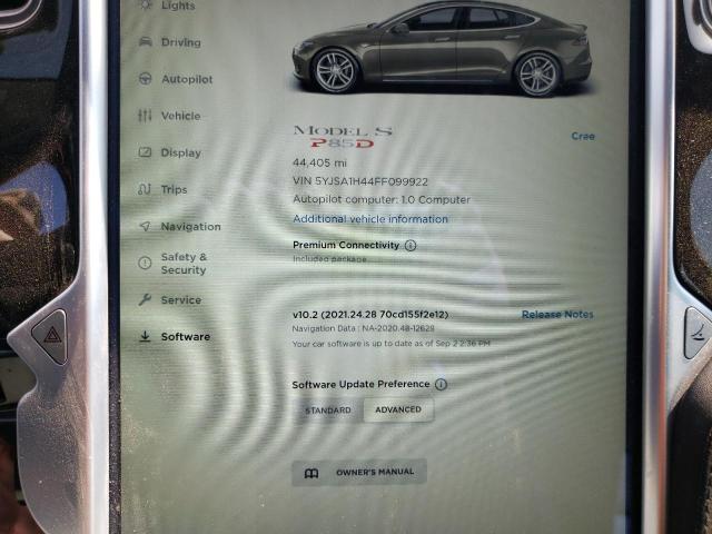 2015 TESLA MODEL S P8 5YJSA1H44FF099922