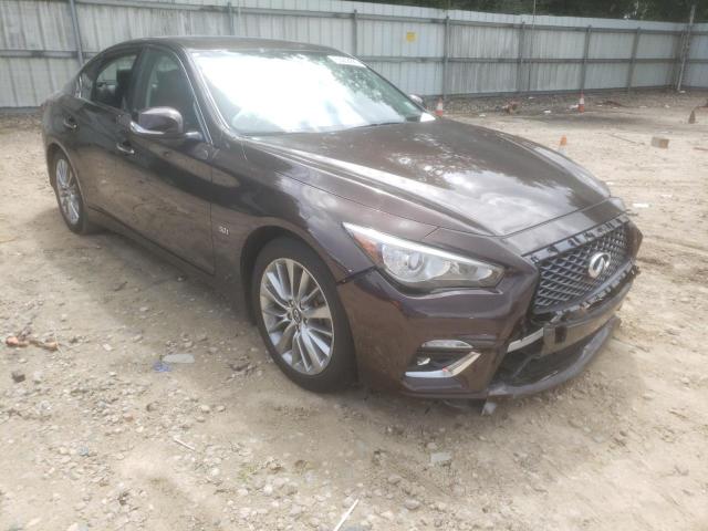 Salvage cars for sale from Copart Midway, FL: 2020 Infiniti Q50 Pure