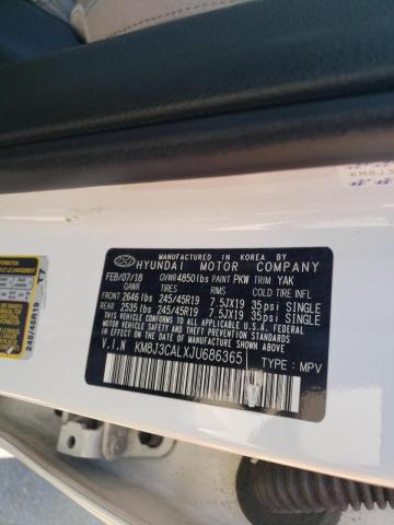 2018 HYUNDAI TUCSON SPO KM8J3CALXJU686365