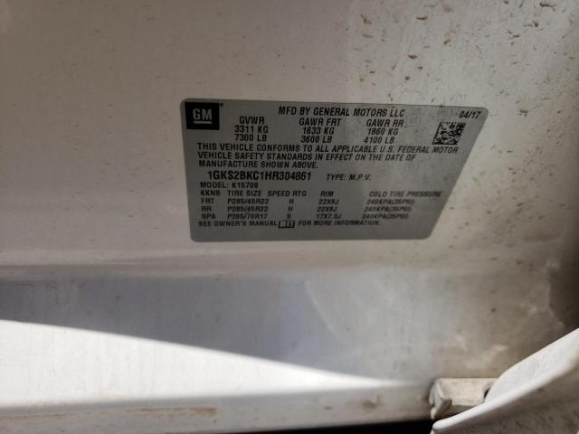 2017 GMC YUKON 1GKS2BKC1HR304861