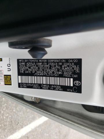 2020 TOYOTA PRIUS HYBR JTDKARFP7L3161561