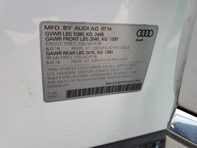 2015 AUDI 100 S QUAT WA1LFAFP4FA031304