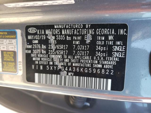 2019 KIA SORENTO L - 5XYPG4A36KG596822