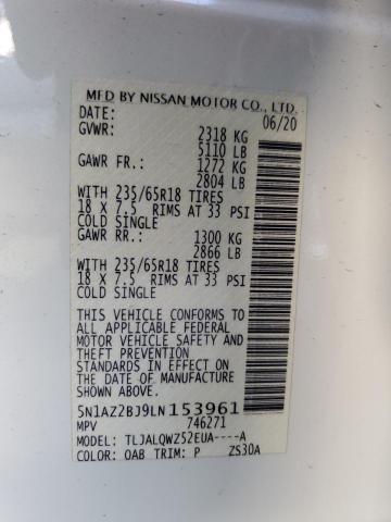 2020 NISSAN MURANO SV - 5N1AZ2BJ9LN153961