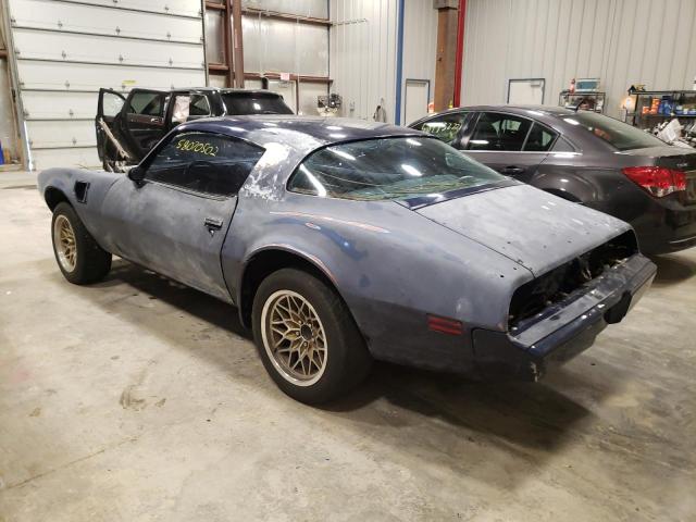 Vin: 2w87wal143403, lot: 58070502, pontiac firebird 19803