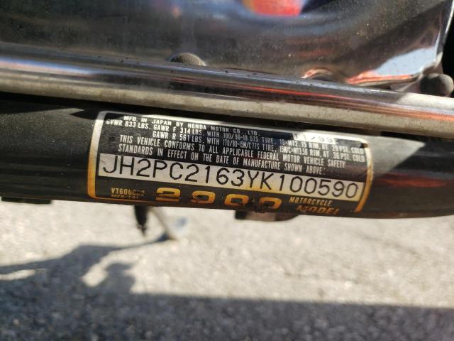 2000 HONDA VT600 CD2 JH2PC2163YK100590