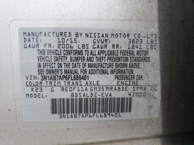 2015 NISSAN SENTRA S - 3N1AB7AP6FL689401