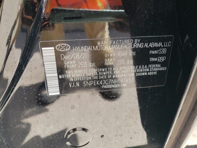2022 HYUNDAI SONATA N L 5NPEK4JC7NH147653