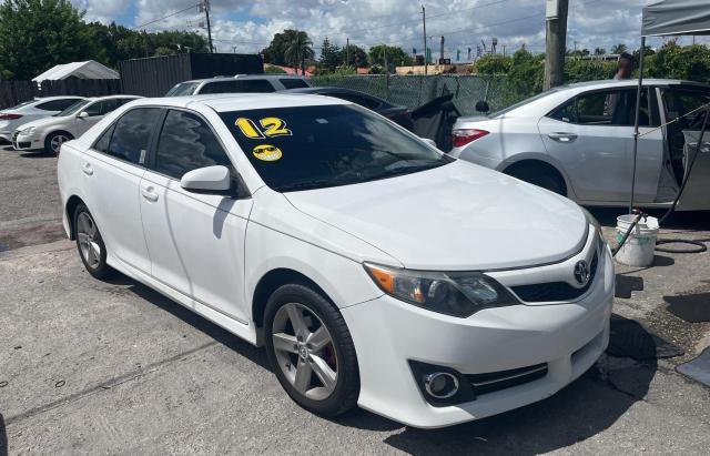 Salvage cars for sale from Copart Miami, FL: 2012 Toyota Camry Base