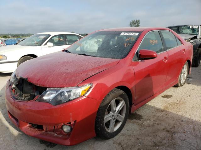 VIN: 4T1BF1FK8EU799737 Auction: COPART Lot: 72455283 Location: KS - KANSAS CITY 4T1BF1FK8EU799737 TOYOTA CAMRY 2014 RED Photo 2