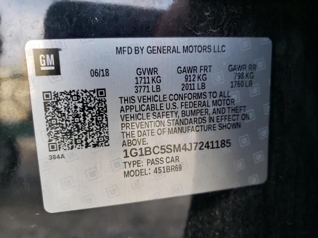 2018 CHEVROLET CRUZ 1G1BC5SM4J7241185