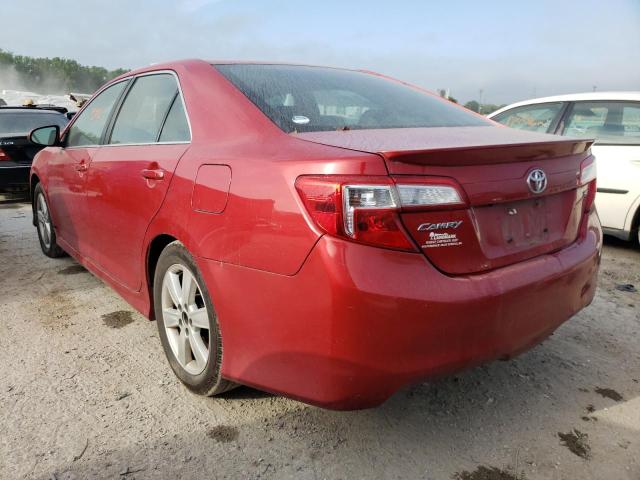 VIN: 4T1BF1FK8EU799737 Auction: COPART Lot: 72455283 Location: KS - KANSAS CITY 4T1BF1FK8EU799737 TOYOTA CAMRY 2014 RED Photo 3