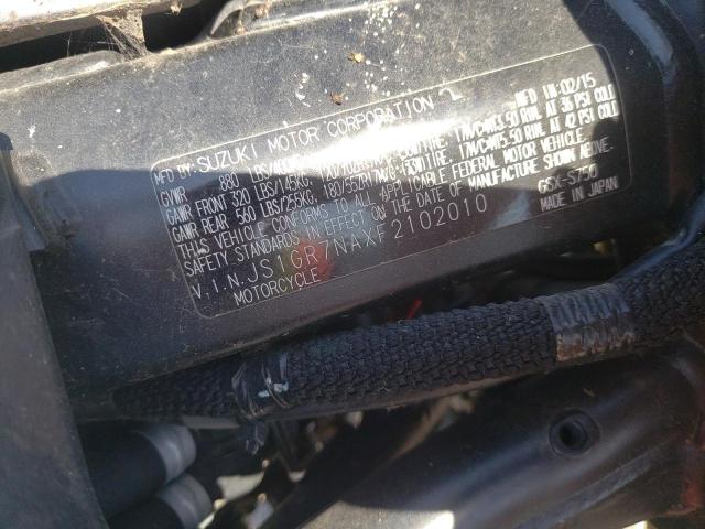 2015 SUZUKI GSX-S750 - JS1GR7NAXF2102010