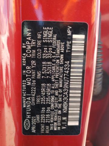 2022 HYUNDAI KONA N LIN KM8K3CA39NU774334