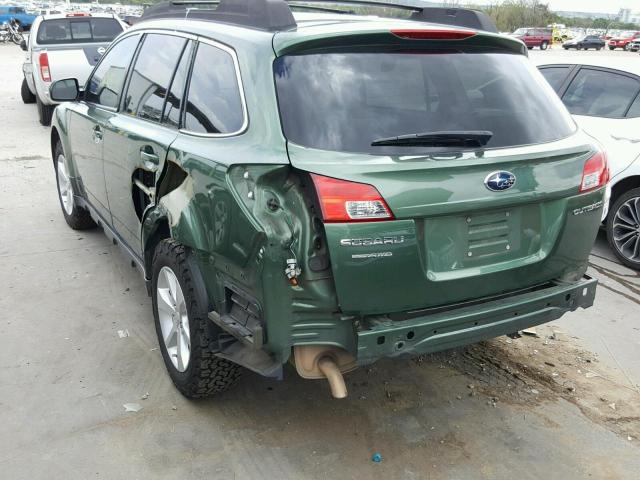 Паркетники SUBARU OUTBACK 2013 Зеленый