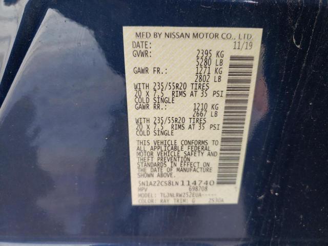 2020 NISSAN MURANO SL 5N1AZ2CS8LN114740