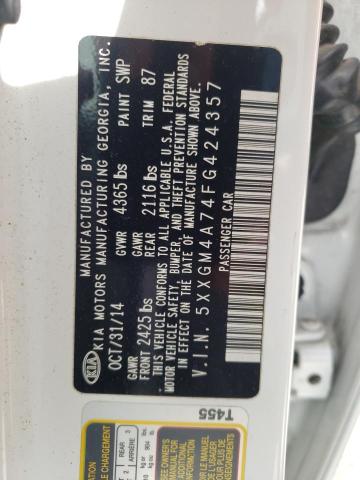5XXGM4A74FG424357 KIA Optima