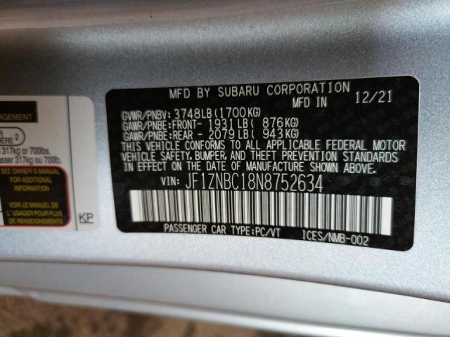 2022 TOYOTA GR 86 JF1ZNBC18N8752634