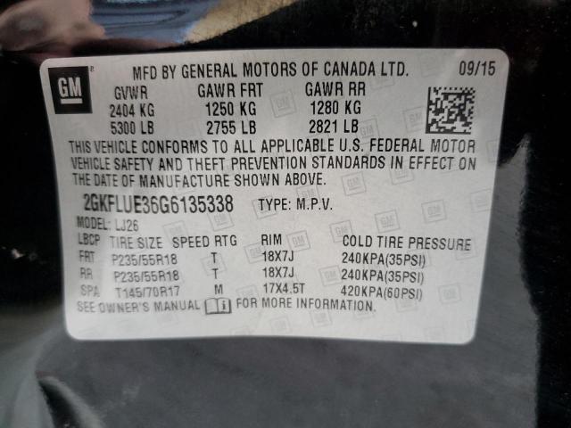 2016 GMC TERRAINSLT 2GKFLUE36G6135338