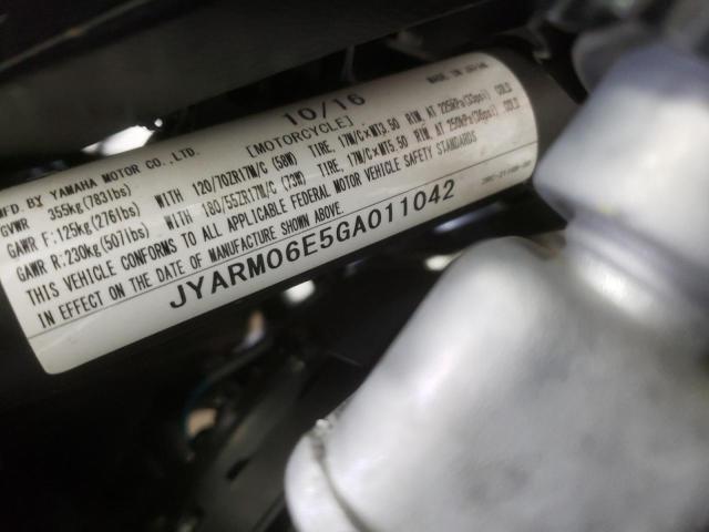 2016 YAMAHA FZ07 JYARM06E5GA011042