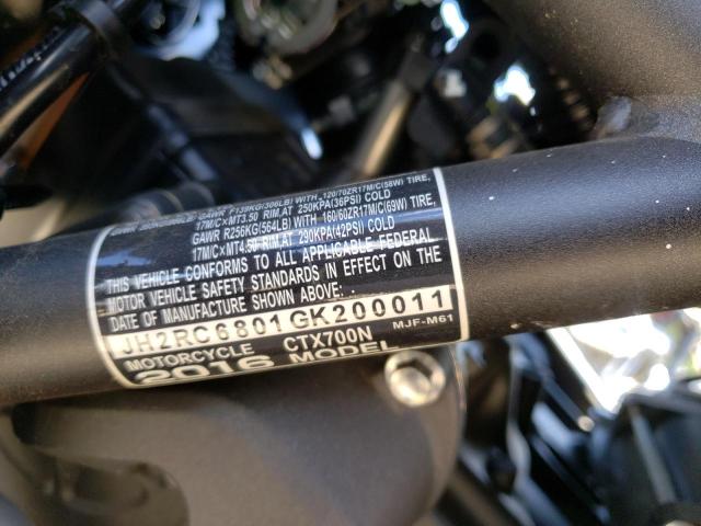 2016 HONDA CTX700 N JH2RC6801GK200011