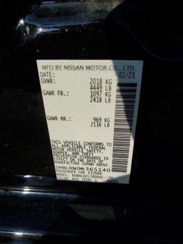 1N4BL4DW2MN365140 Nissan ALTIMA SV